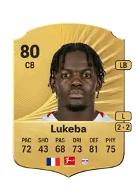 Castello Lukeba Rare 80 Overall Rating