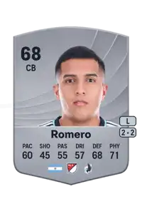 Nicolás Romero Common 68 Overall Rating