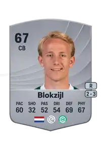 Thijmen Blokzijl Common 67 Overall Rating