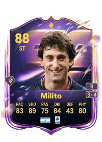 Diego Milito UT Heroes 88 Overall Rating