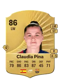 Claudia Pina Rare 86 Overall Rating