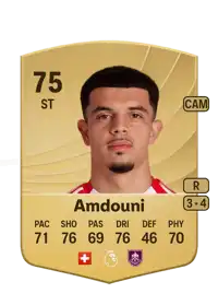 Zeki Amdouni Common 75 Overall Rating