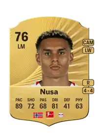 Antonio Nusa Rare 76 Overall Rating