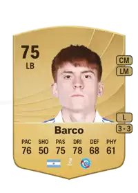 Valentín Barco Common 75 Overall Rating