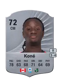 Ismaël Koné Rare 72 Overall Rating