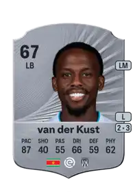 Djevencio van der Kust Rare 67 Overall Rating