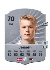 Isak Jensen Rare 70 Overall Rating