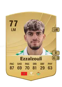 Abdessamad Ezzalzouli Common 77 Overall Rating