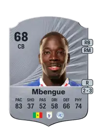 Amadou Mbengue Rare 68 Overall Rating