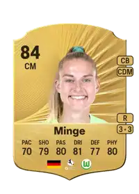 Janina Minge Rare 84 Overall Rating