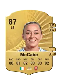 Katie McCabe Rare 87 Overall Rating
