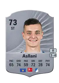Fisnik Asllani Rare 73 Overall Rating