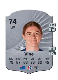Cortnee Vine Rare 74 Overall Rating