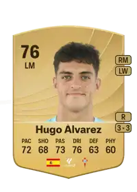 Hugo Álvarez Common 76 Overall Rating