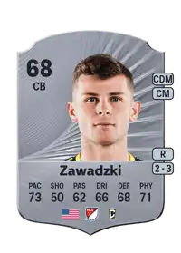 Sean Zawadzki Rare 68 Overall Rating