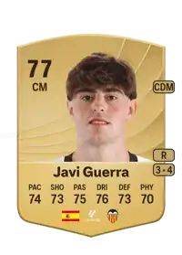 Javi Guerra Common 77 Overall Rating