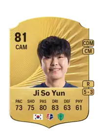 Ji So Yun Rare 81 Overall Rating