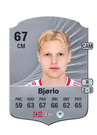 Morten Bjørlo Rare 67 Overall Rating