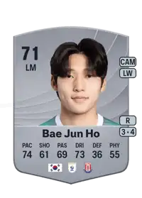 Bae Jun Ho Common 71 Overall Rating