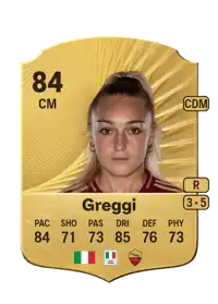 Giada Greggi Rare 84 Overall Rating