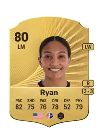 Yazmeen Ryan Rare 80 Overall Rating