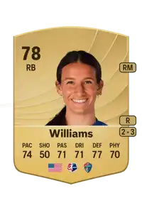 Ryan Williams Common 78 Overall Rating