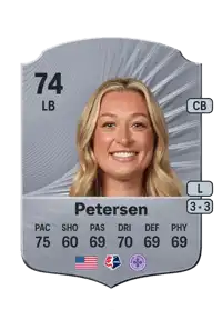 Courtney Petersen Rare 74 Overall Rating