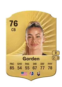 Sarah Gorden Rare 76 Overall Rating