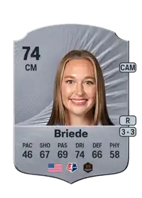 Belle Briede Rare 74 Overall Rating