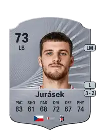 David Jurásek Rare 73 Overall Rating