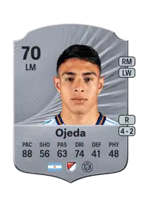 Agustín Ojeda Rare 70 Overall Rating