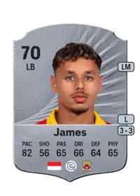 Dean James Rare 70 Overall Rating
