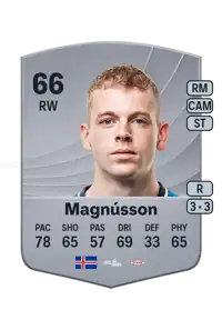 Sævar Atli Magnússon Common 66 Overall Rating