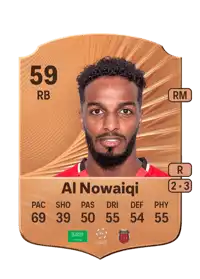 Hussain Al Nowaiqi Rare 59 Overall Rating