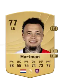 Quilindschy Hartman Common 77 Overall Rating