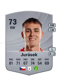 Matěj Jurásek Common 73 Overall Rating