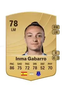 Inma Gabarro Common 78 Overall Rating
