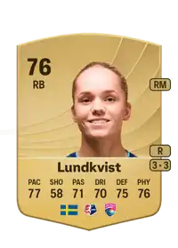 Hanna Lundkvist Common 76 Overall Rating