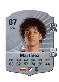 David Martínez Rare 67 Overall Rating