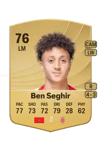 Eliesse Ben Seghir Common 76 Overall Rating