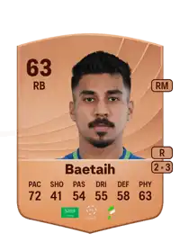 Saeed Baetaih Common 63 Overall Rating