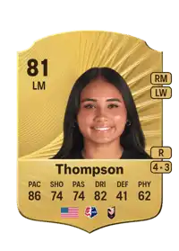 Alyssa Thompson Rare 81 Overall Rating