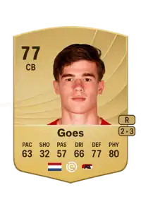 Wouter Goes Common 77 Overall Rating