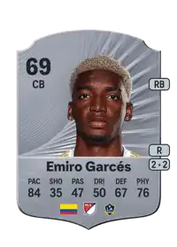 Emiro Garcés Rare 69 Overall Rating