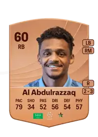 Fahad Al Abdulrazzaq Common 60 Overall Rating