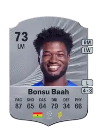 Christopher Bonsu Baah Rare 73 Overall Rating