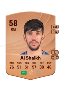 Mosleh Al Shaikh Common 58 Overall Rating