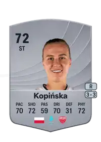 Dominika Kopińska Common 72 Overall Rating