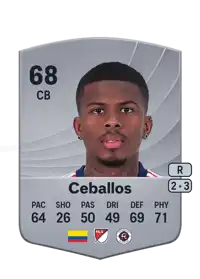 Brayan Ceballos Common 68 Overall Rating