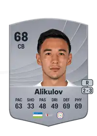 Khusniddin Alikulov Common 68 Overall Rating